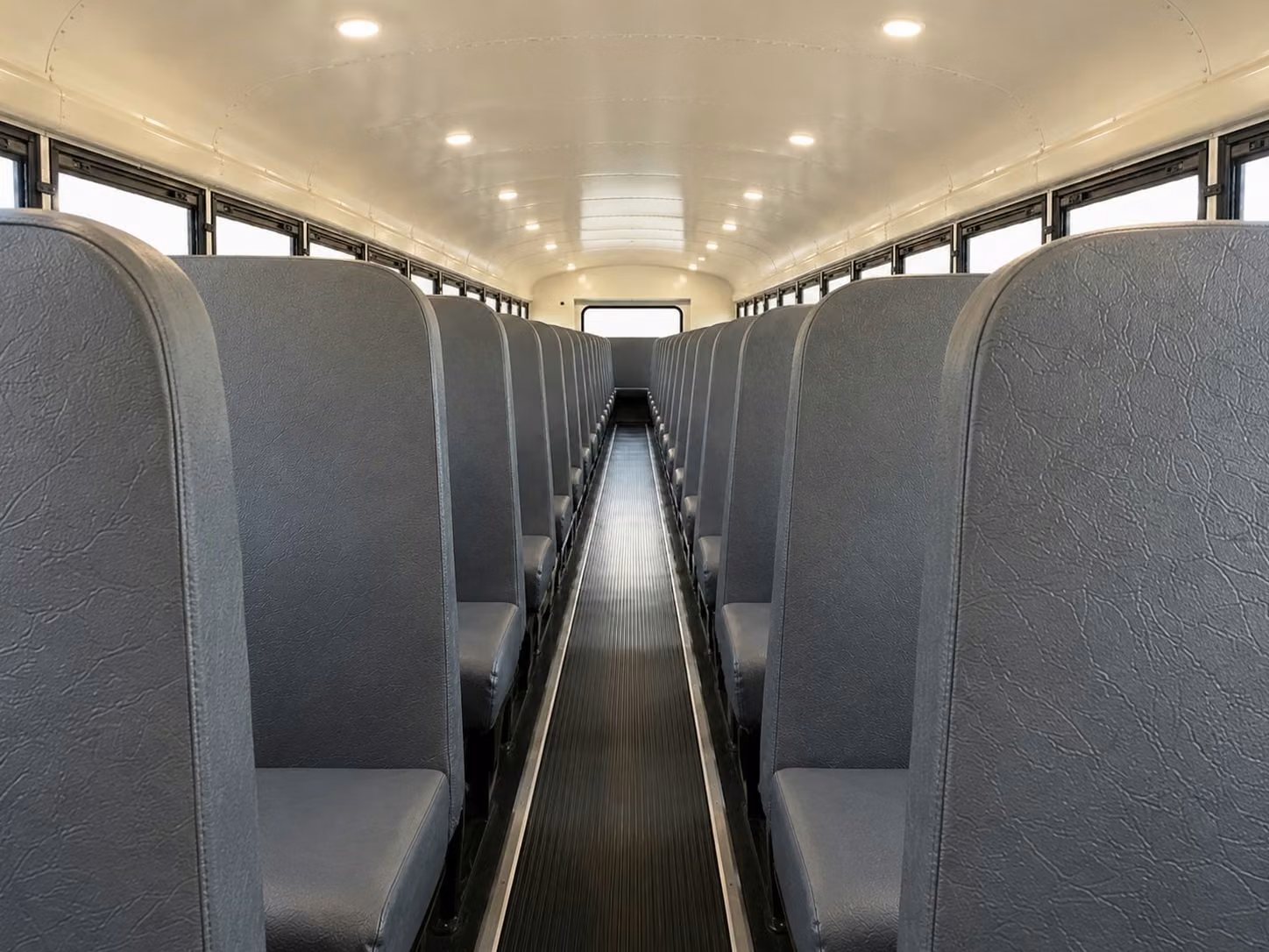 school bus inside