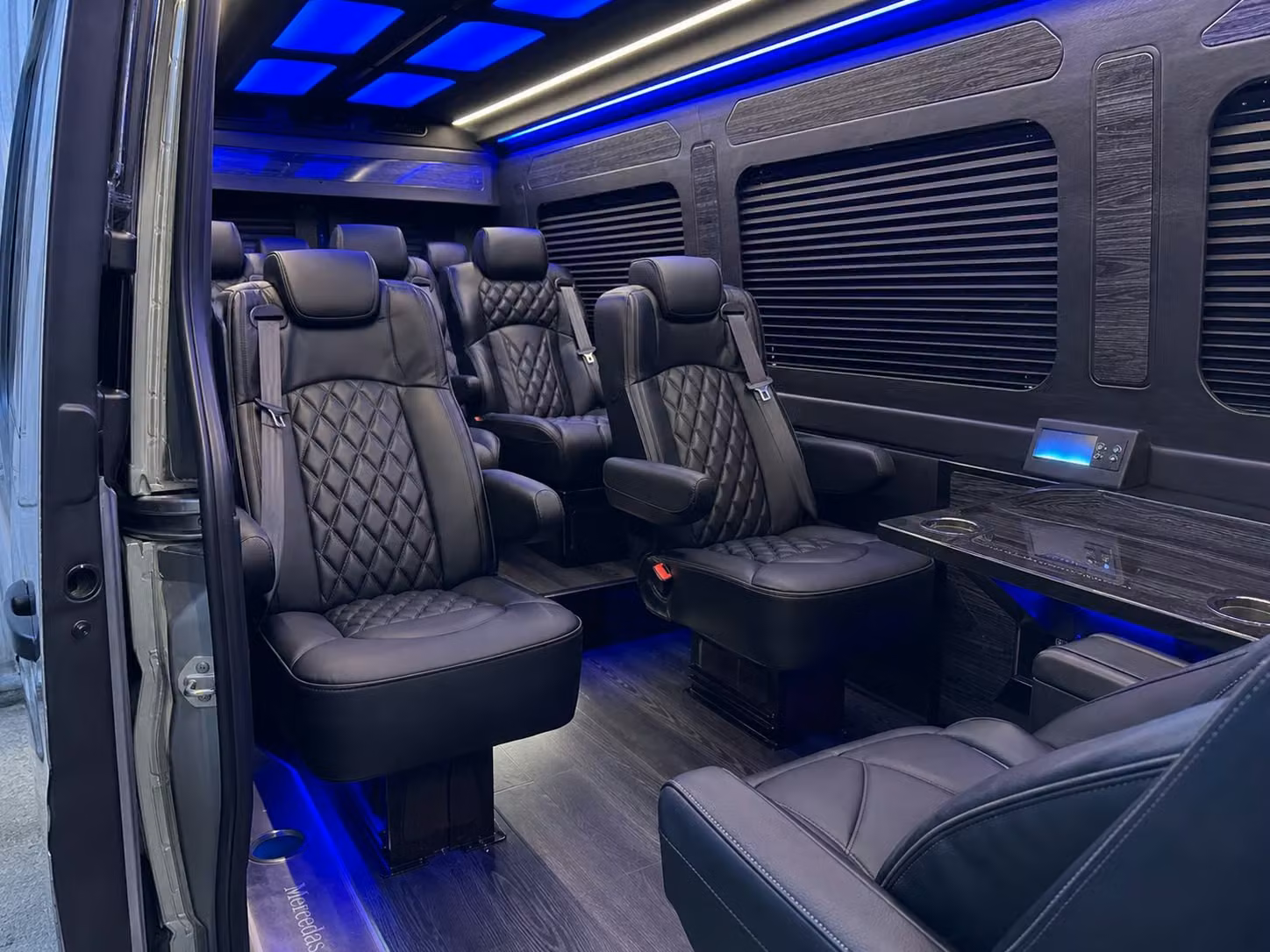 sprinter van with driver inside