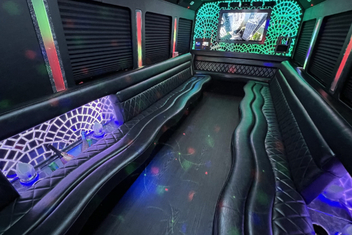 South Jordan Limo Bus Interior